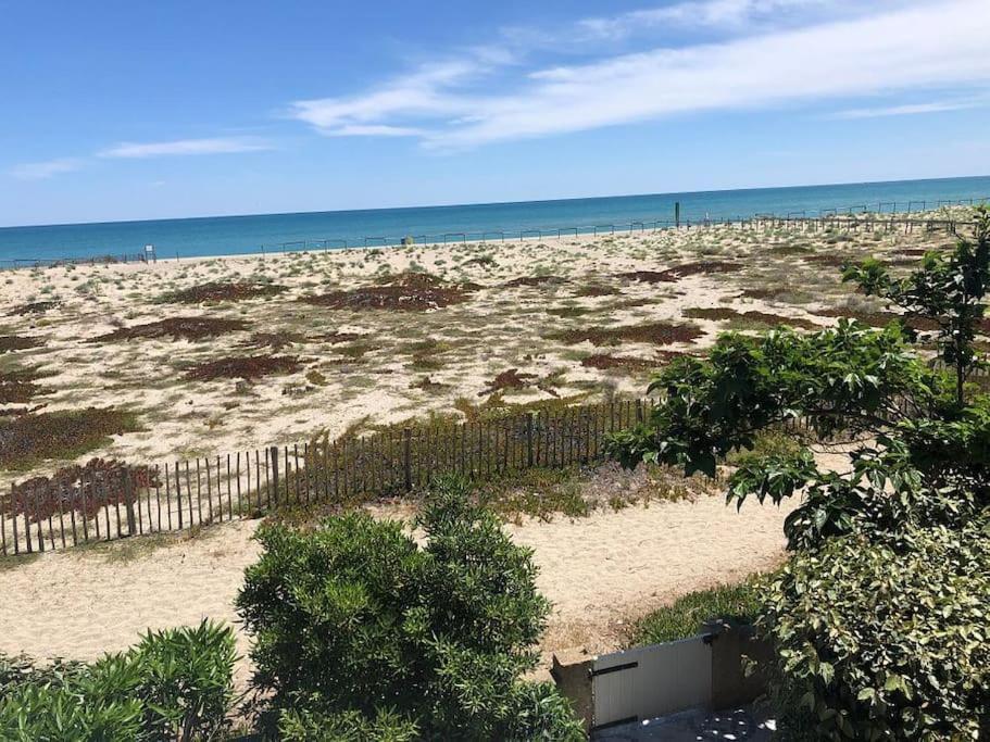 Villa Face A La Mer Sur Le Sable 8 Clim A L'Etage Le Barcarès Zewnętrze zdjęcie